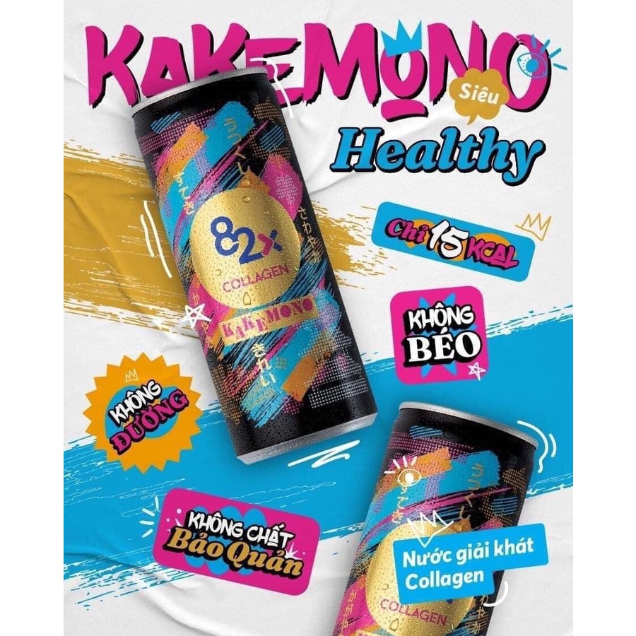 82X Nước Uống Giải Khát Đẹp Da Kakemono - 1 Lon