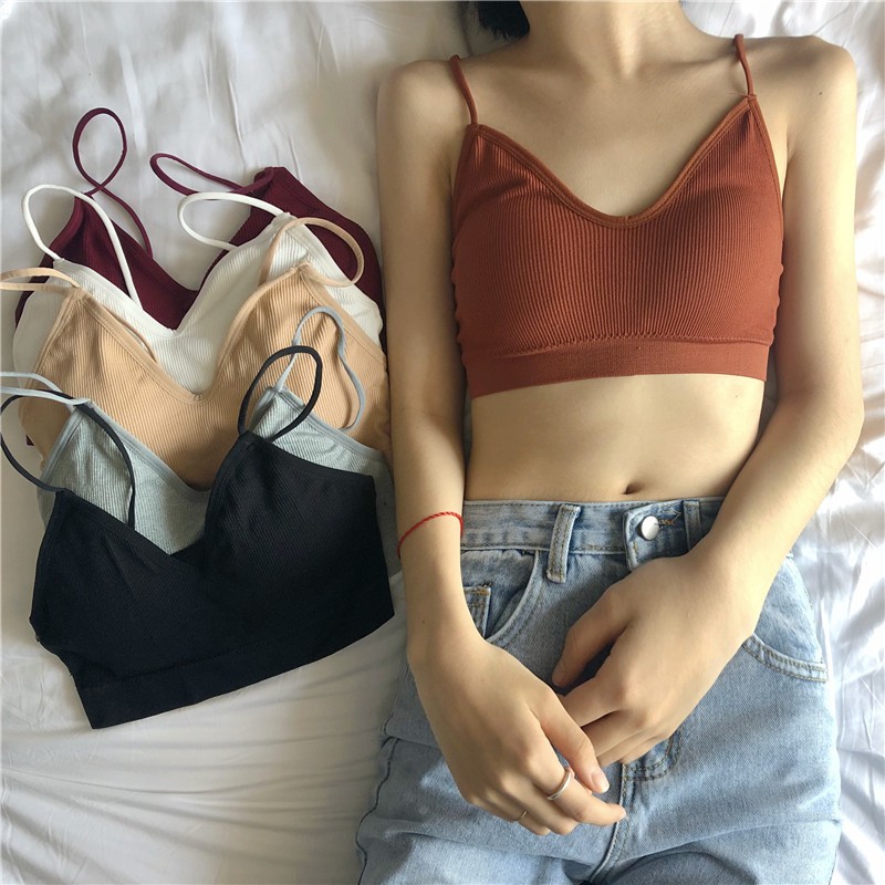 SUXI Áo ngực không gọng mềm mại kiểu Hàn Quốc dành cho nữ