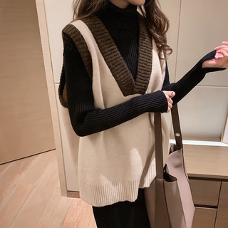 Áo len Gile nữ viền cổ Hàn Quốc nhẹ nhàng (ORDER)