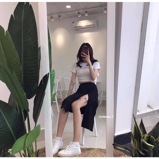 CHÂN VÁY XẺ TÀ DÁNG DÀI