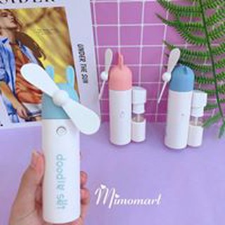 Quạt mini phun sương cầm tay có tích hợp bình phun sương cực mát