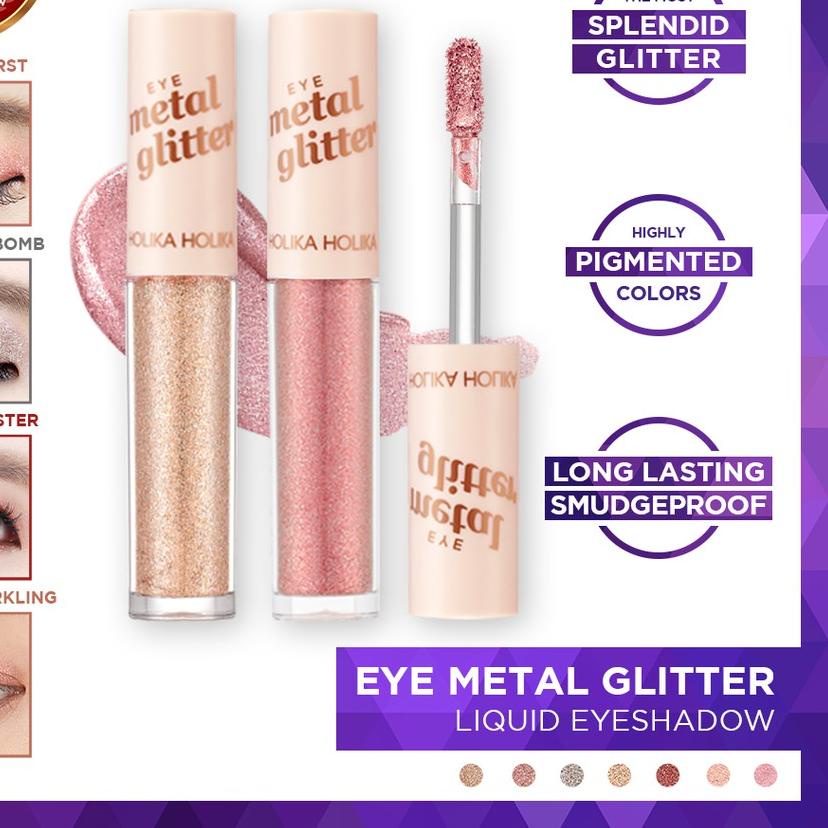 HOLIKA HOLIKA Giày Thể Thao Superbrand (LR 037) Holica Mắt Kim Loại Lấp Lánh