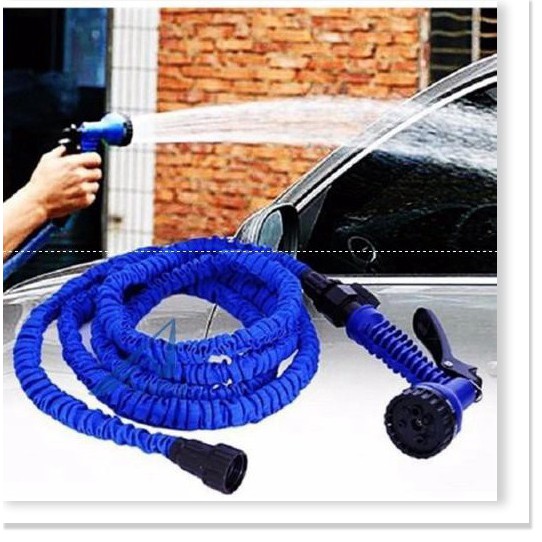 Dây tưới cây, vòi xịt nước rửa xe tự động co giãn thông minh 15m