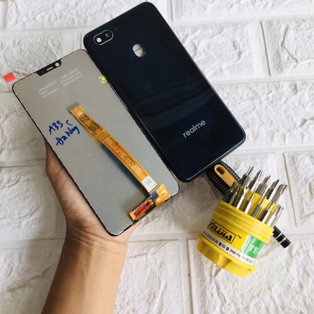 Combo Bộ Vỏ Sườn + Màn Hình Oppo Realme 2 Zin Hàng Cao Cấp (Tặng bộ vít)