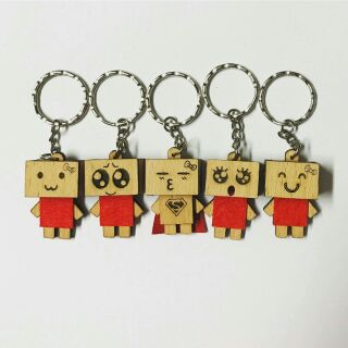 Móc khóa người gỗ Danbo 15k
