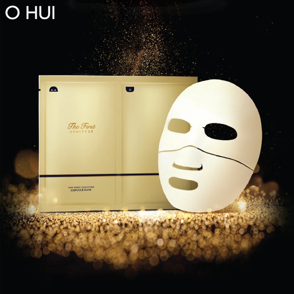 [HB Gift] Mặt nạ tinh chất vàng 24k làm sáng và tái sinh da OHUI The First Geniture Ampoule Mask 40ml-Gimmick