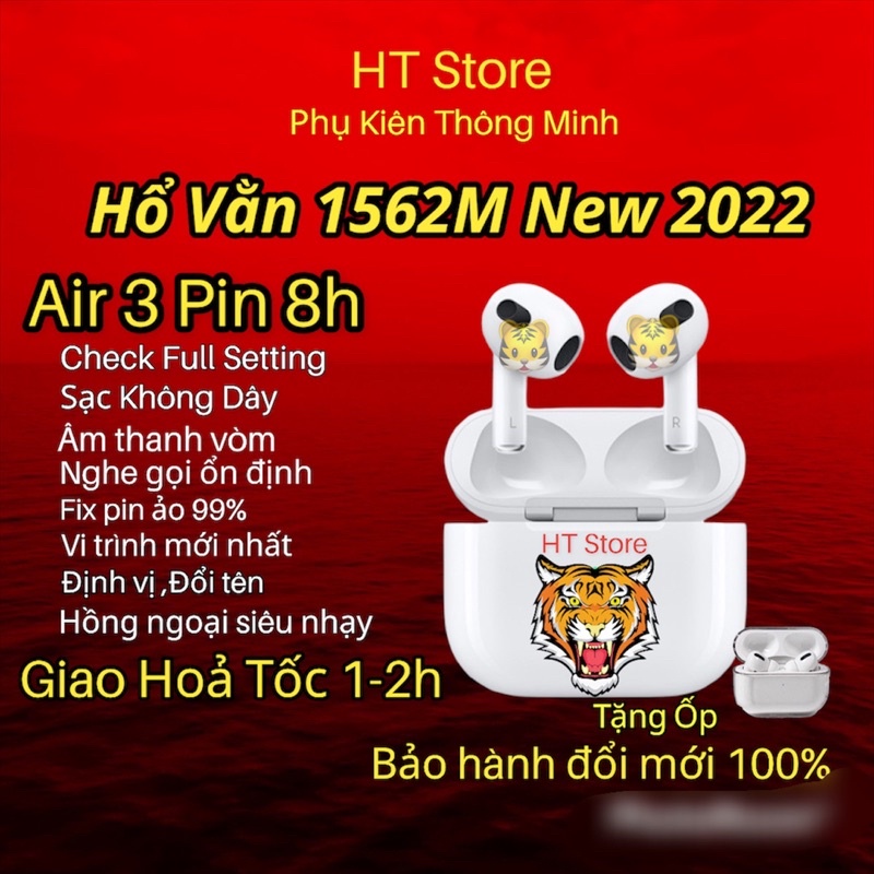 Tai Nghe Bluetooth không dây tws Louda hổ vằn 1562M,Pin 8h,Âm thanh vòm,siêu hay, mới nhất 2022,nghe gọi