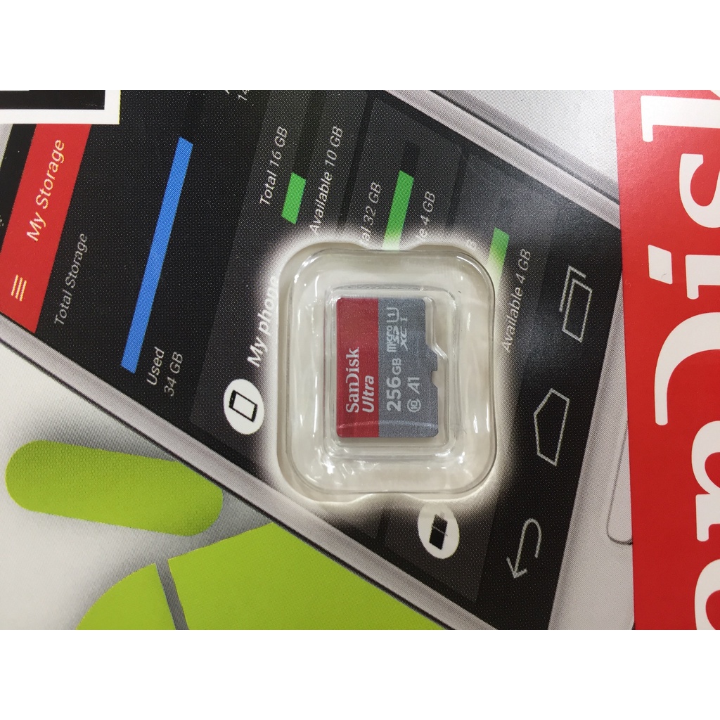 Thẻ Nhớ MicroSD 128GB/256GB/512GB SanDisk ultra A1 150MB/s