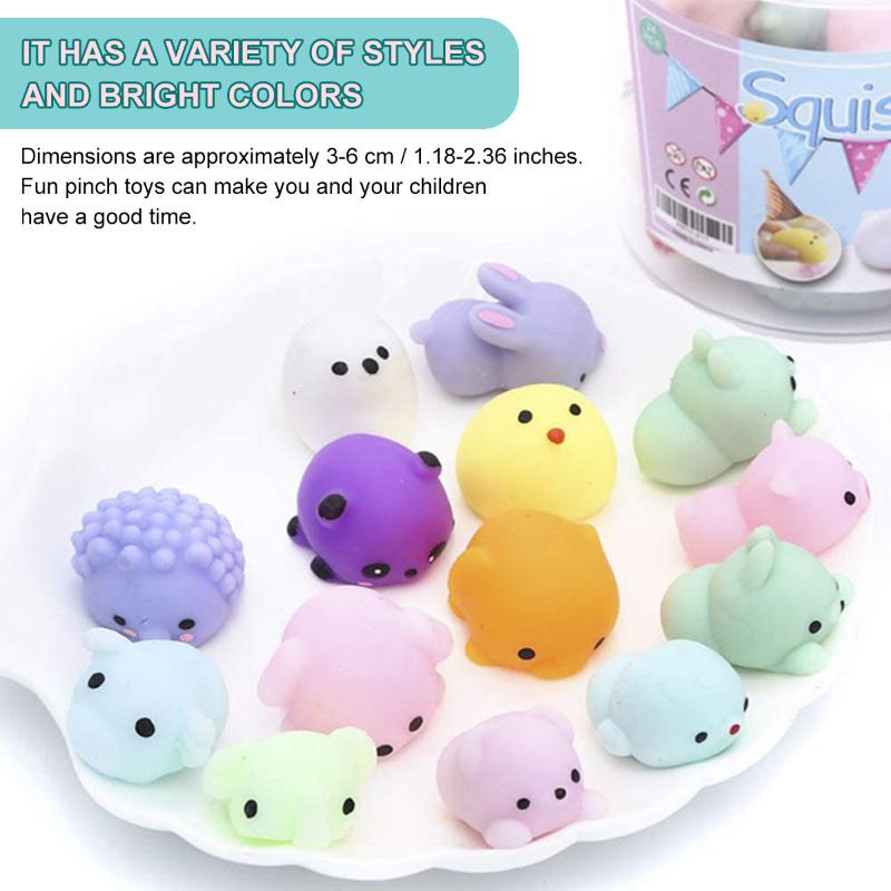 Set 24 Đồ Chơi Squishy Mini Hình Động Vật Dễ Thương