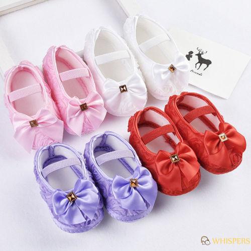 Giày Tập Đi Đế Mềm Cho Bé Gái Từ 0-18 Tháng Tuổi