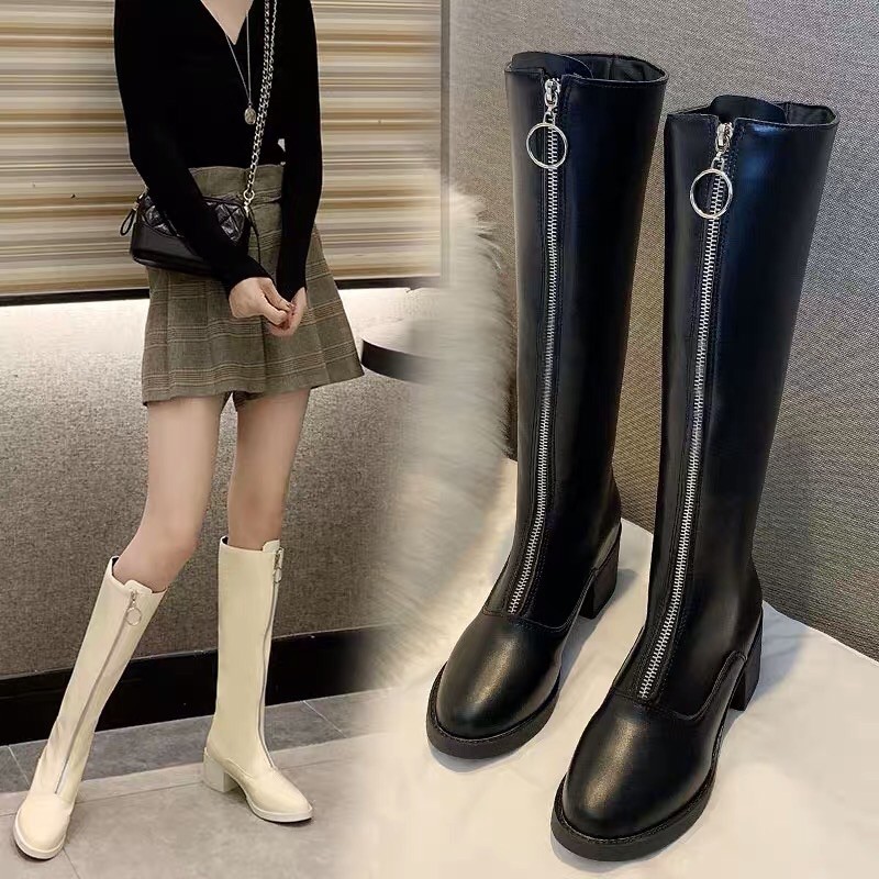 BOOTS DA KHOÁ TRÒN TRƯỚC