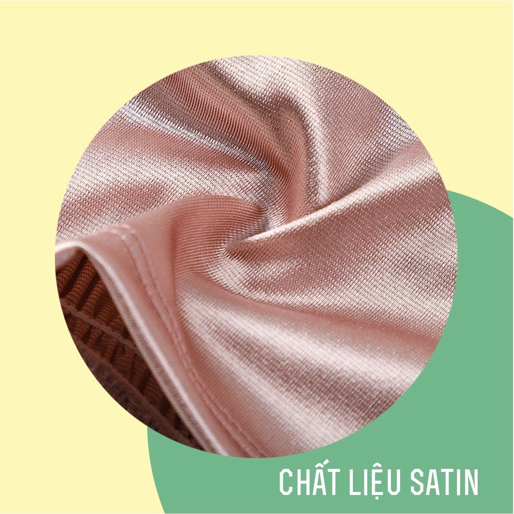 Áo Bra Nữ Satin Phi Bóng Bảng To Lưng Nhún,  Áo Ngực Không Gọng Trang Nhã Dễ Mặc Nâng Ngực Nhẹ Tự Nhiên - 3313