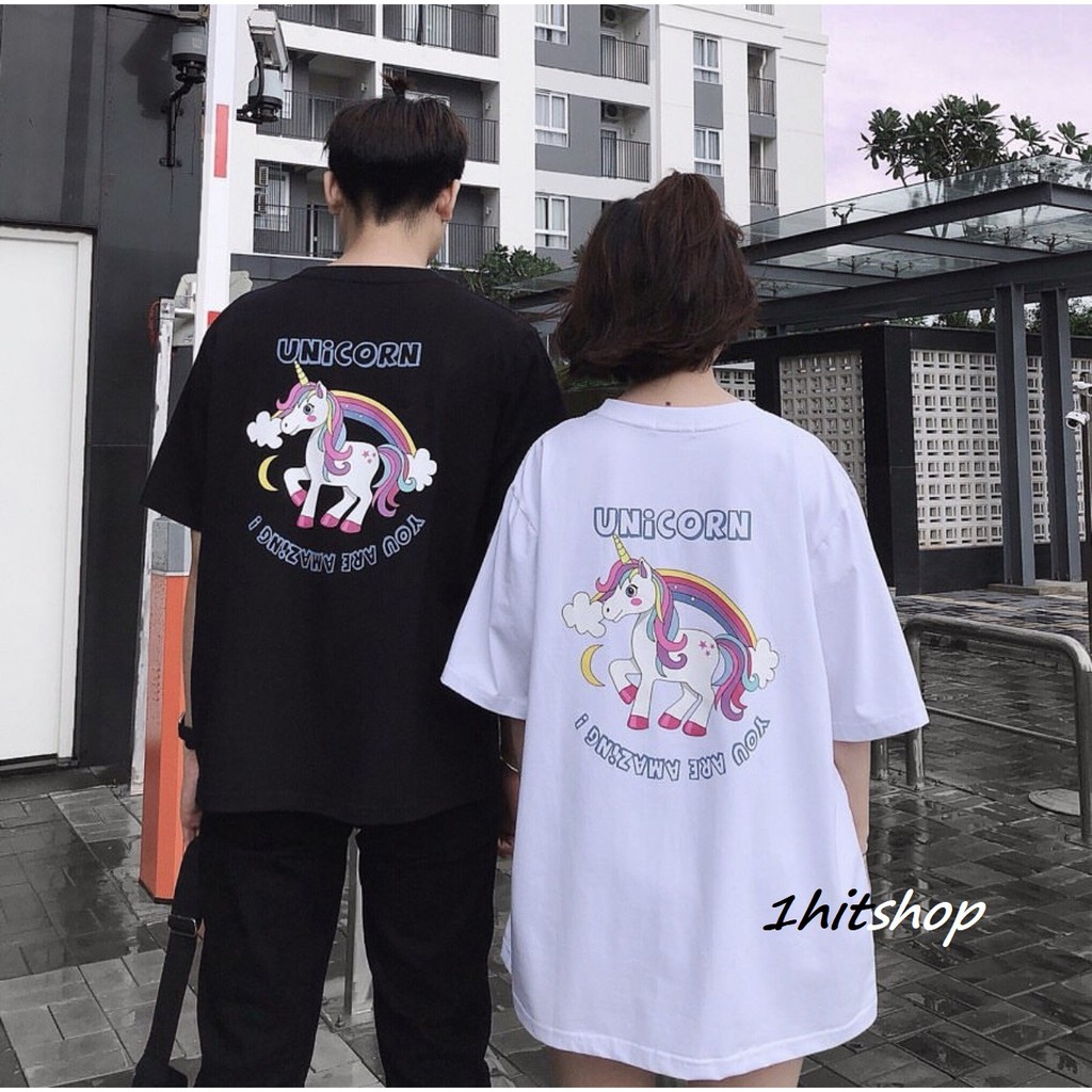 Áo Thun UNICORN NGỰA 1 SỪNG 4 Màu Unisex