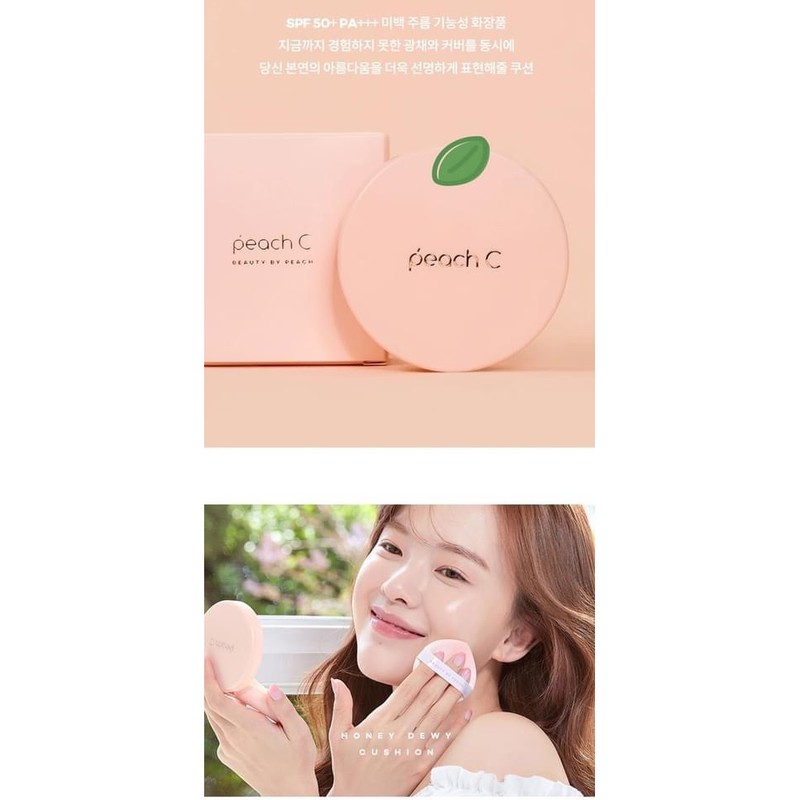 săn sale 80Thanh lys PHẤN NƯỚC PEACH C HONEY GLOW COVER CUSHION