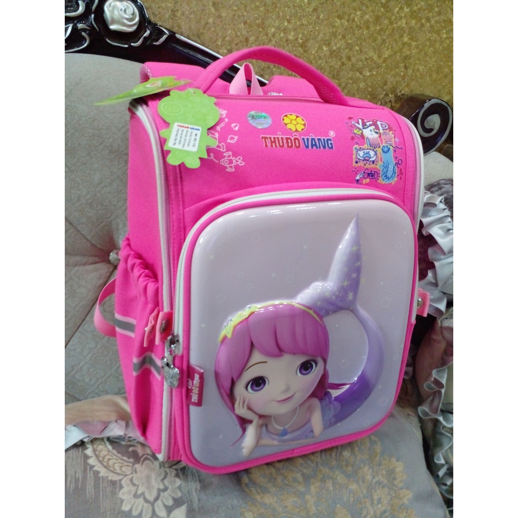 BALO Chống Gù Cao Cấp Học Sinh Tiểu Học Cho Bé Trai và Bé Gái Siêu Nhẹ Chống Nước Thủ Đô Vàng BT166,133,167