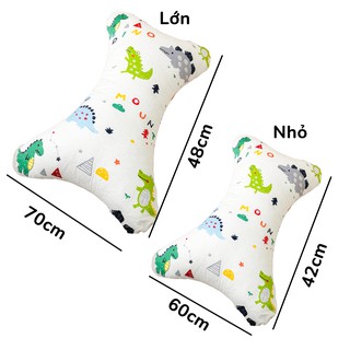 Gối Tựa Lưng Hình Cục Xương, Gối Ôm Cho Bé, Gối Gòn Lông Vũ Mặp Mặp