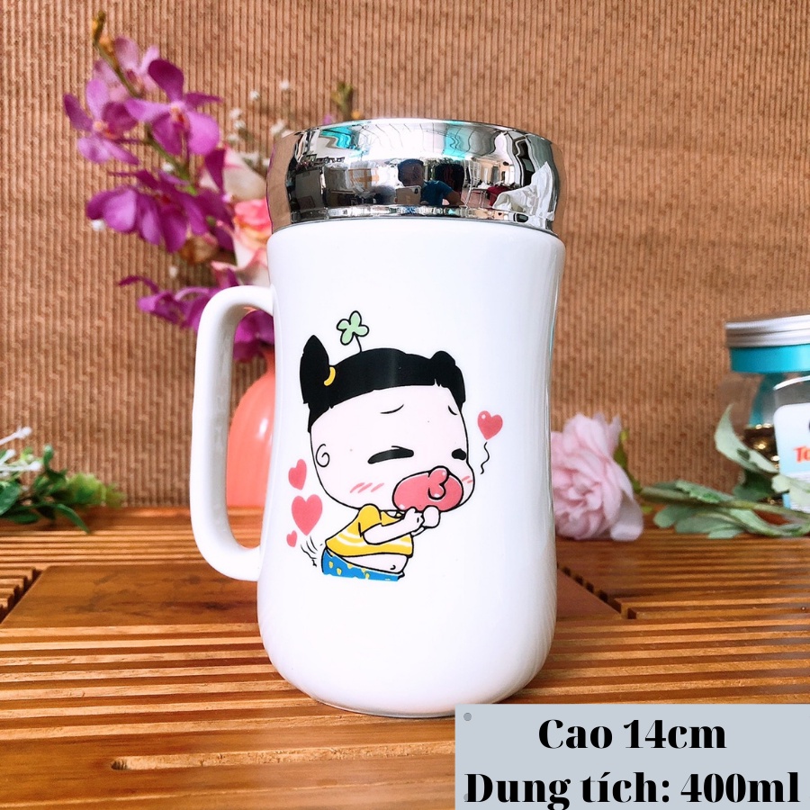 Bình Đựng Nước 🧂 Bình Giữ Nhiệt 🧂 Siêu Cute Animal - Nhiều Họa Tiết.B135