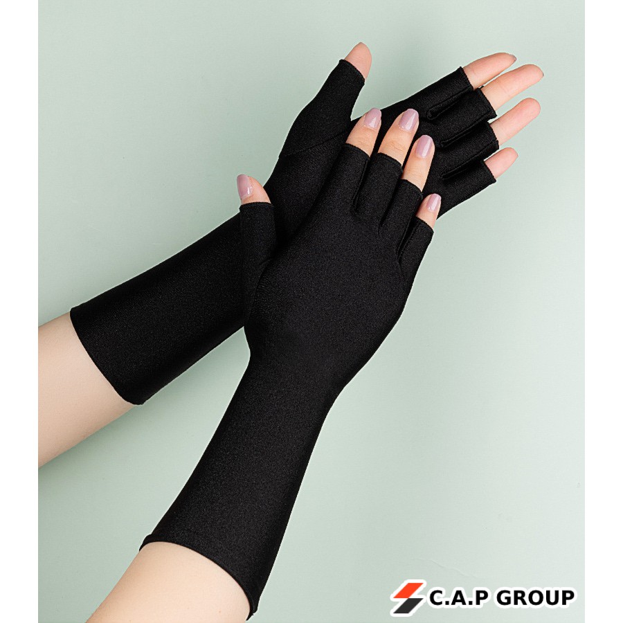 Găng bao tay chống nắng Nữ và Nam dài tay xỏ hở ngón chống tia UV phong cách thời trang Hàn Quốc Mùa Hè - Tất vớ tay