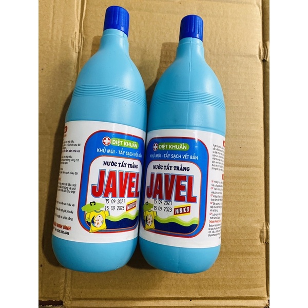 Nước tẩy javel NiBiCo ,nước tẩy trắng , tẩy mốc,ố lâu ngày  javel chai 1000ml