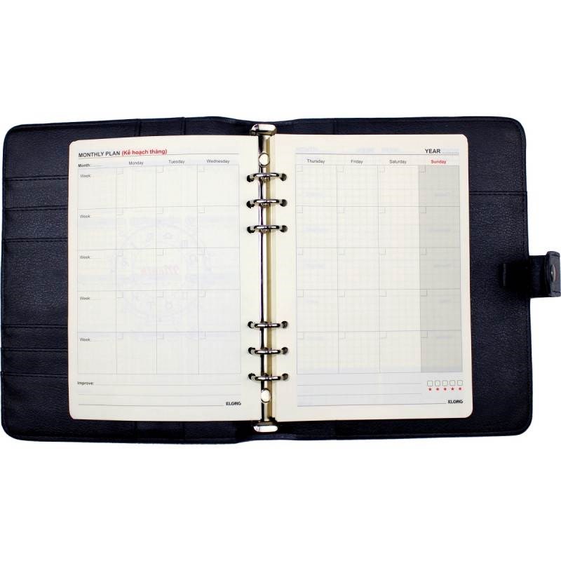 Sổ giả da kế hoạch Kelvin Planner kẹp còng A5 72,4kem