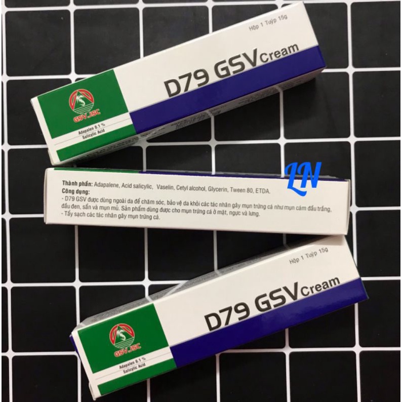 D79 GSV Kem bôi mụn và dày sừng nang lông 15g