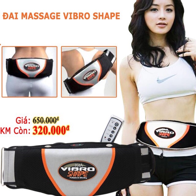 Đai massage giảm mỡ bụng vibroshap