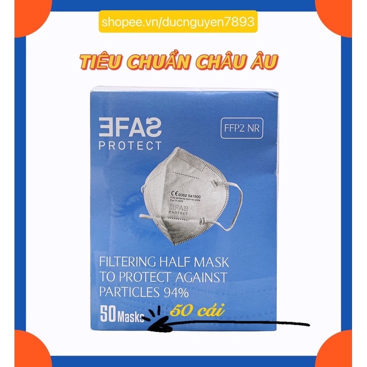KHẨU TRANG EFAS FFP2 SA1500 KHÔNG VAN