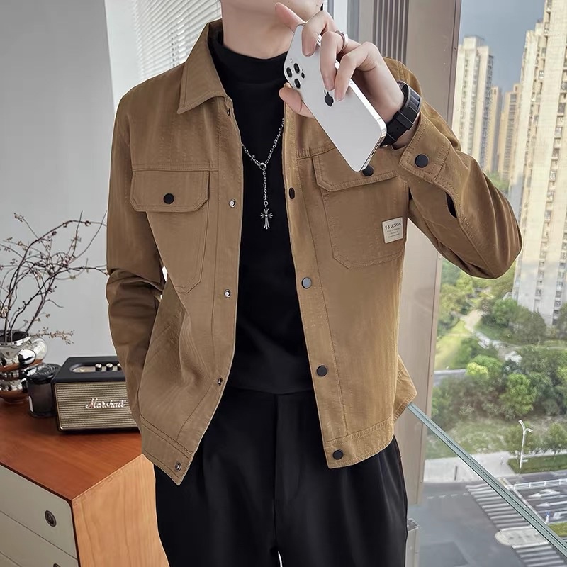 Áo khoác trường nam da nhung cao cấp