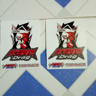 Tem logo, Combo 2  tem logo con KingDrag (màu đỏ)