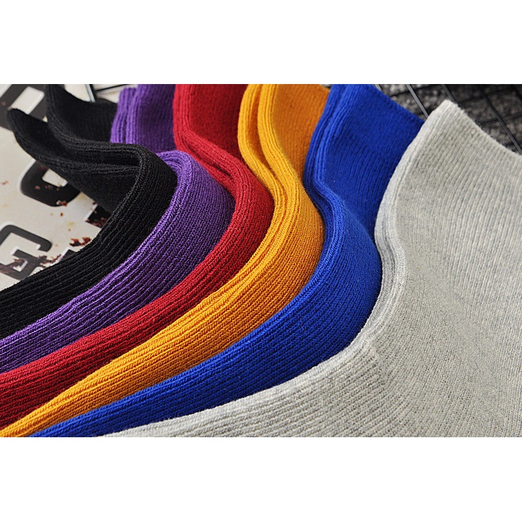 Vớ Tất cotton nữ cổ nhún đủ màu phong cách Hàn Quốc, trẻ trung, năng động.
