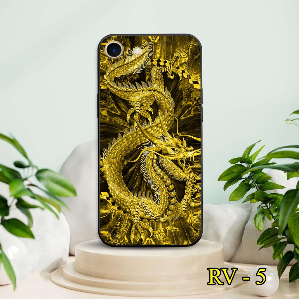 Ốp lưng kính Rồng Tài Lộc 3D cho iPhone 5 - iPhone 5s - iPhone 5 SE - iPhone 6 - iPhone 6s - iPhone 7 - iPhone 8
