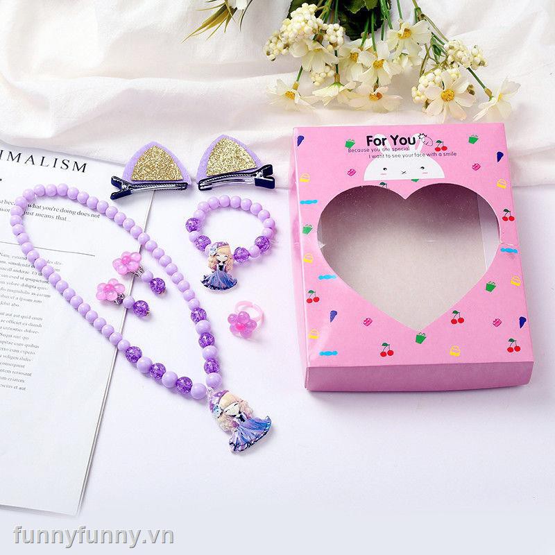 Bộ Trang Sức Hình Mèo Hello Kitty Xinh Xắn Dành Cho Bé Gái