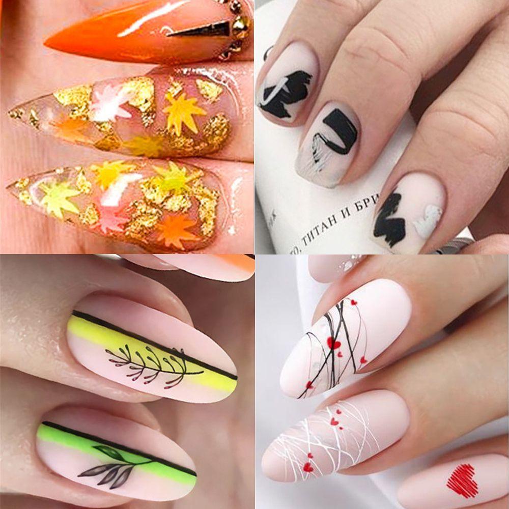 EUCA Sticker Dán Móng Họa Tiết Hoạt Hình 3D