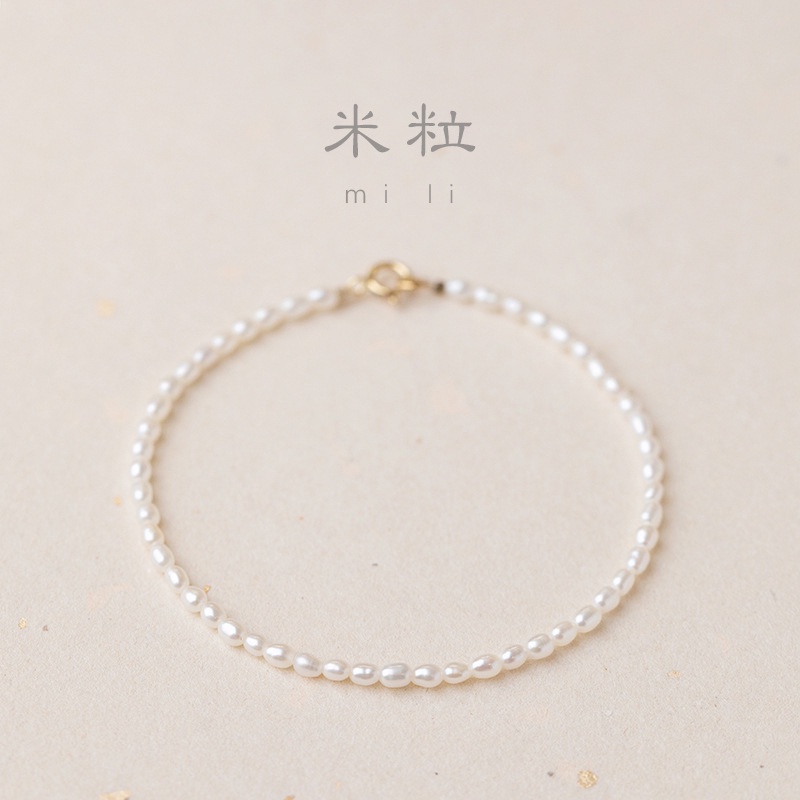 [Hàng Mới Về] Vòng Đeo Tay Hạt Nước Ngọt Thiết Kế Kiểu Dáng Tuyệt Đẹp Đính Hạt Ngọc Trai Nhỏ Cho Nữ