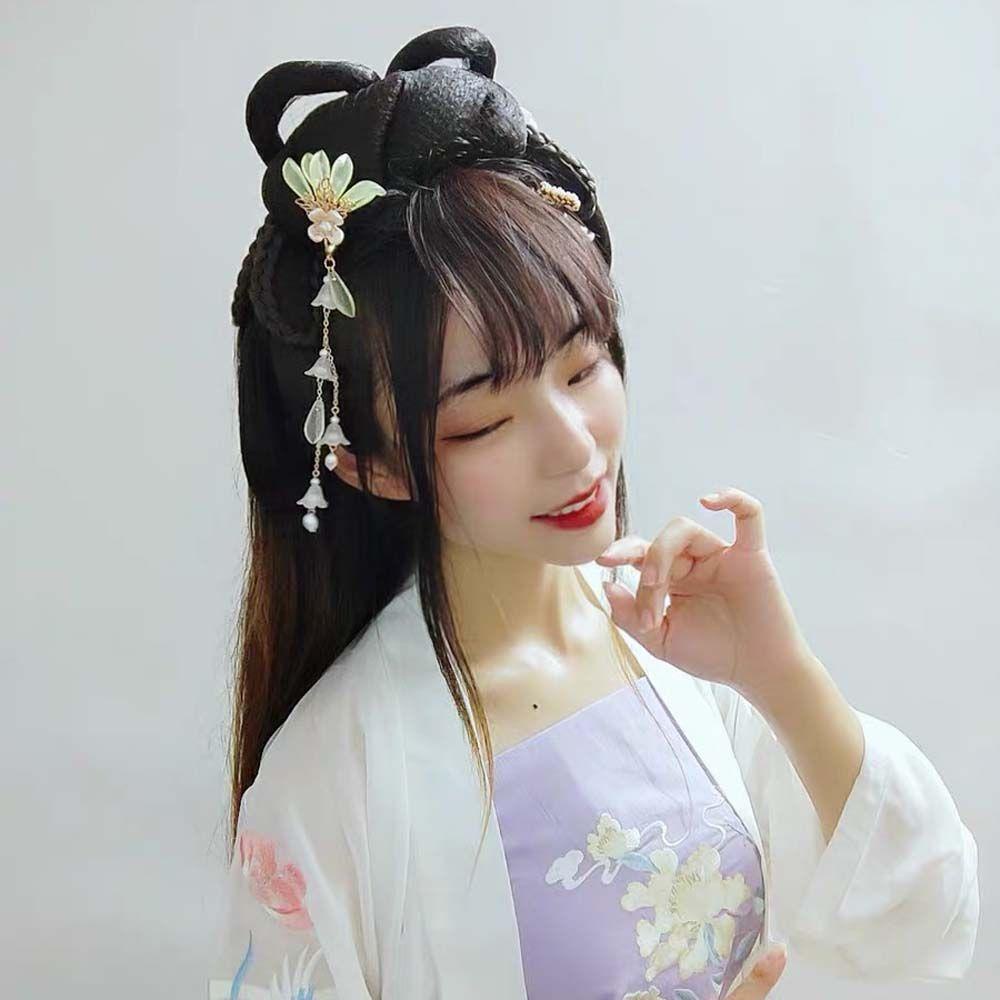 Trâm Cài Tóc Chữ U Bằng Kim Loại Đính Ngọc Trai Giả Phong Cách Trung Hoa Cổ Điển Cho Nữ