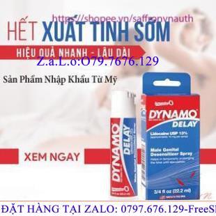 Dynamo delay Chai Xịt ,Chống Xuất Sớm, hàng chính hãng USA