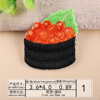 Miếng dán quần áo hình sushi dễ thương