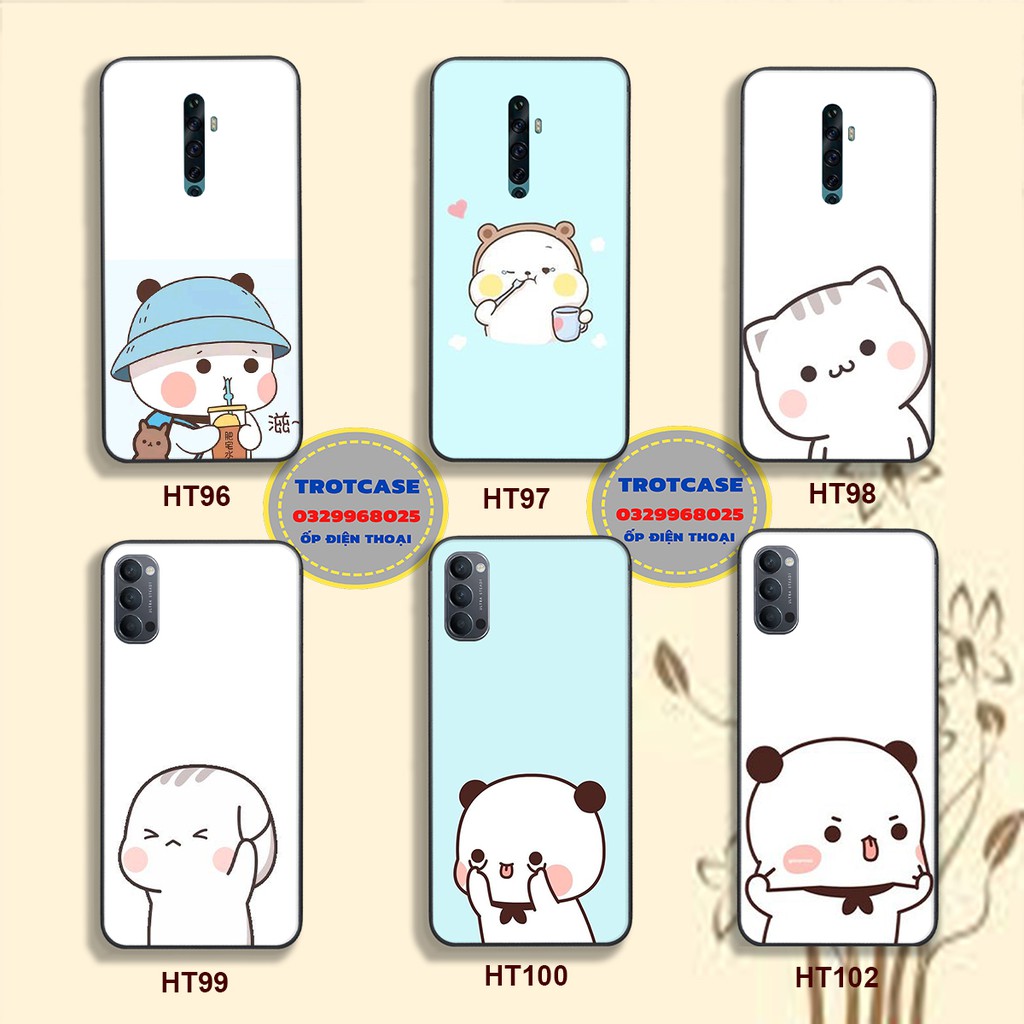 Ốp lưng OPPO Reno2/Reno2F/Reno4/Reno/Reno 3 - in hình bé mập và mèo ngơ xinh xảu