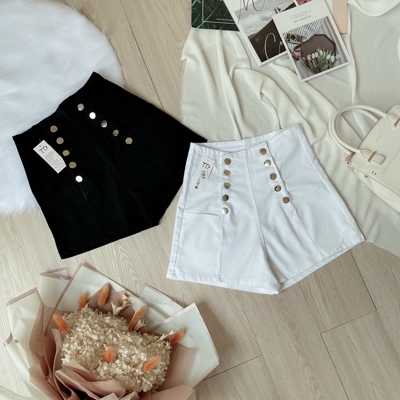 QUẦN LƯNG CAO PHỐI NÚT