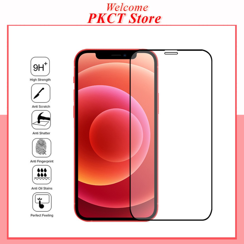 Kính cường lực iphone 14 Pro max 11 Pro max 12 Promax 13 Promax 7 Plus 8 Plus 6 Plus Full màn cao cấp- Kính [20D]