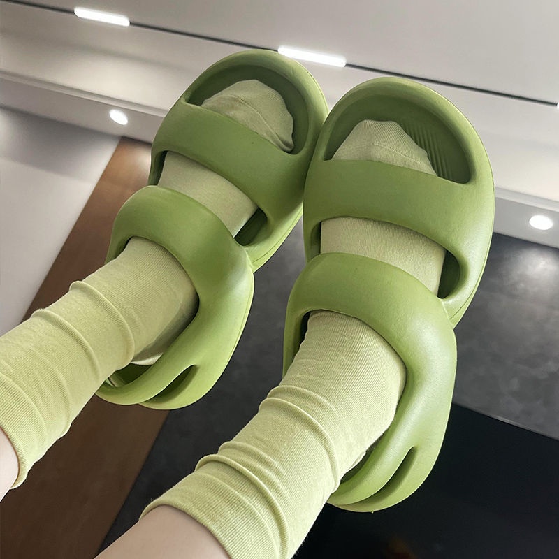 Oeggeo shop Xăng đan Phẳng EVA Ngoài Trời Cho Nam Và Nữ Có Hai Thắt Lưng