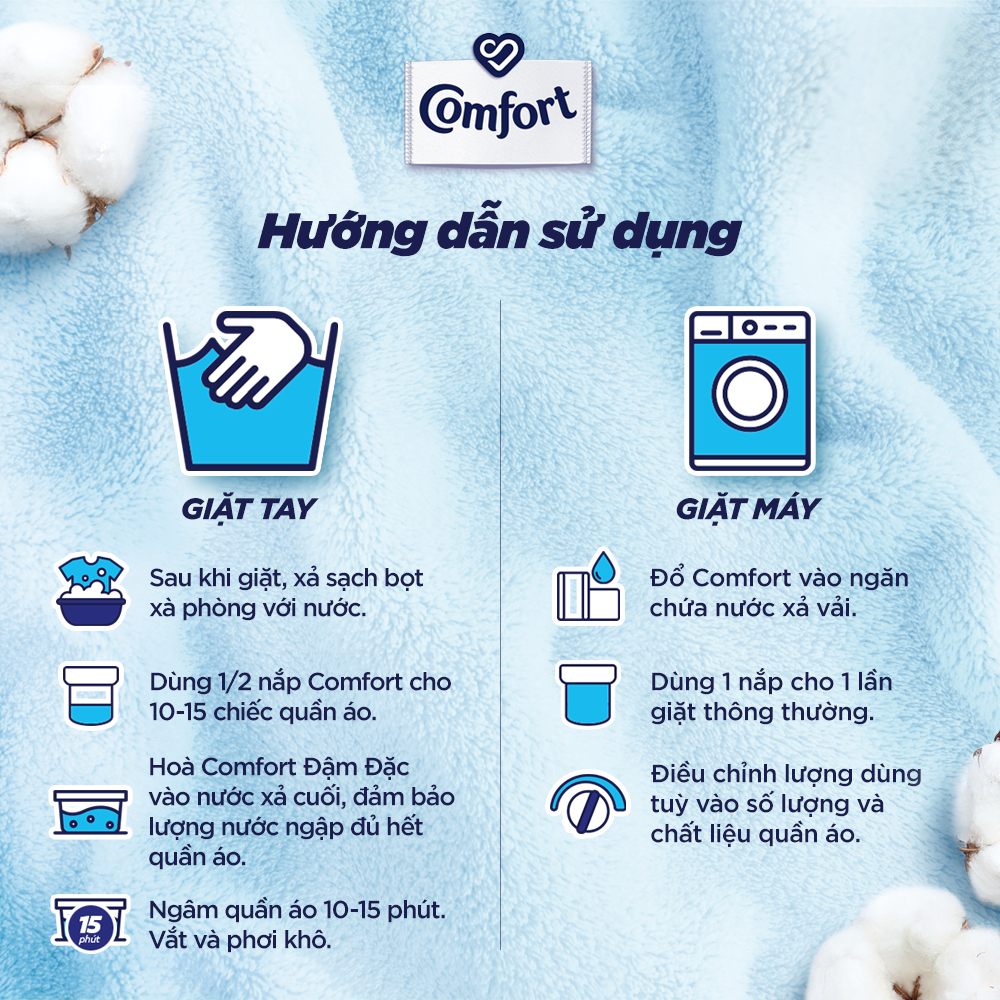 Nước Xả Vải Comfort Dịu Nhẹ 120ML