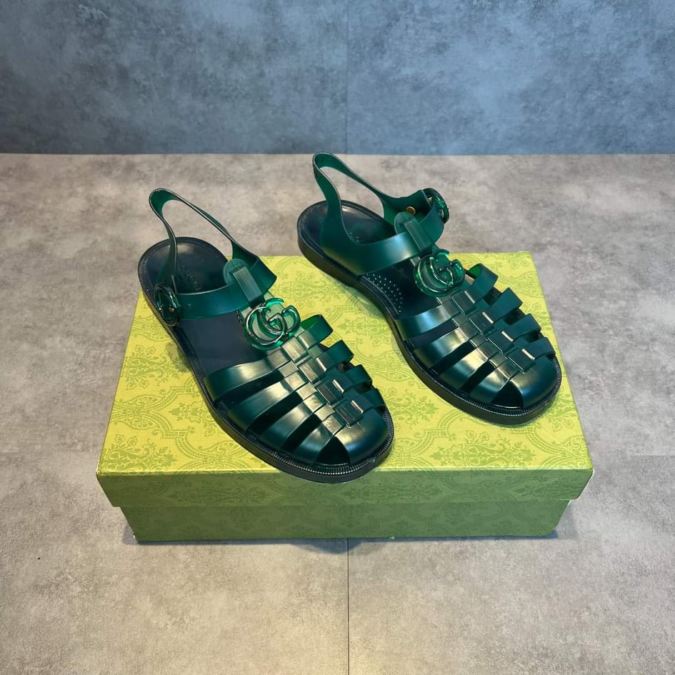 🔥HÀNG SIÊU CẤP🔥Dép GUCCI nam quai hậu đúc nhựa cao cấp trong suốt siêu bền