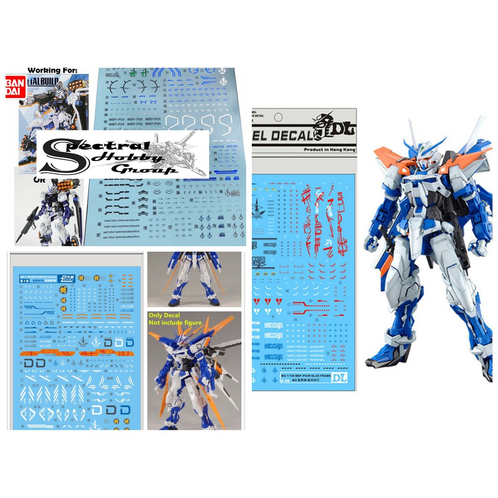 Decal nước dán mô hình MG MB HG RG Astray Blue Frame các loại - water sticker