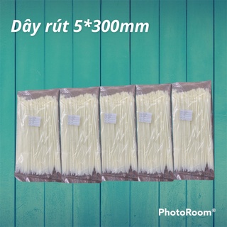 Dây rút nhựa 5*300mm ( ĐÓNG GÓI 1 BỊCH GỒM 250 SỢI DÂY RÚT )