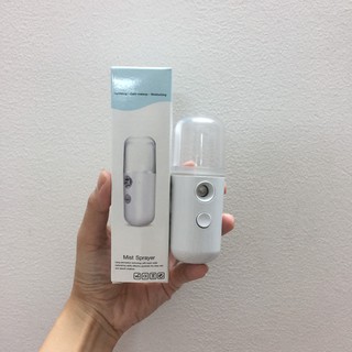 Combo 10 Máy Phun Sương-Xịt Khoáng Nano mini Tạo Ẩm Cho Da-màu Trắng