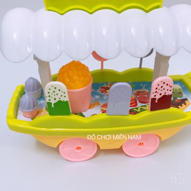 Đồ chơi xe đẩy kem và xích đu, cầu trượt, công viên dành cho bé đồ chơi cho bé trẻ em đồ chơi cho bé, trẻ em