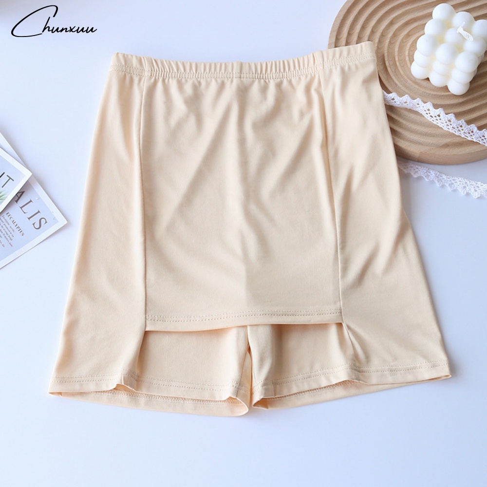 Quần mặc váy vải cotton lạnh thoáng mát thiết kế chống lộ cao cấp không cuộn, không hằn - ChunXuu QV04