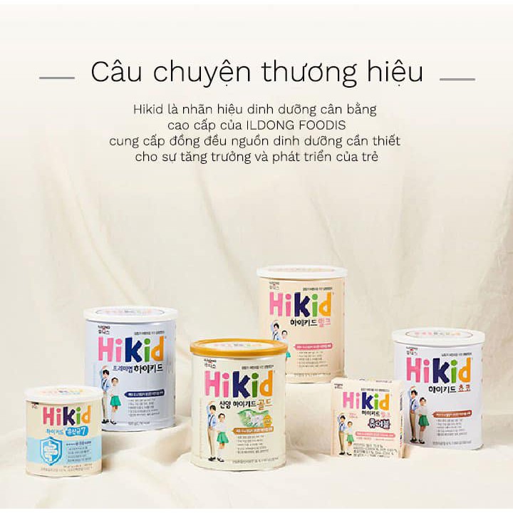 Sữa Hikid Milk Chewable 60 viên kẹo thơm ngon bổ dưỡng cho bé từ 3-12 tuổi