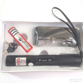 ĐÈN PIN CHIẾU TIA LASER 303 SIÊU SÁNG [FREESHIP]